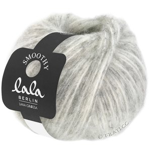 Lana Grossa SMOOTHY (lala BERLIN) | 09-ruwe witte/licht grijs