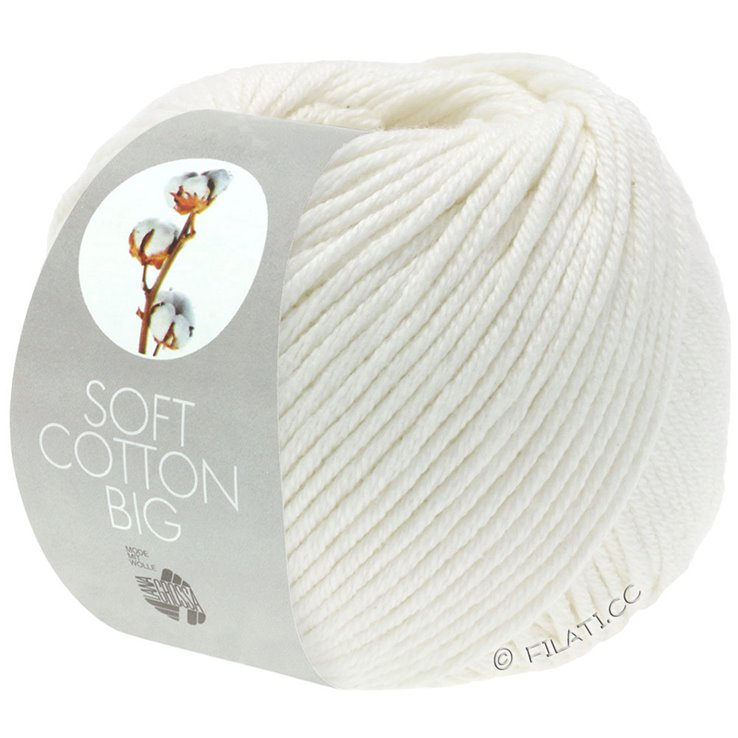 Lana Grossa SOFT COTTON Big | 01-wit