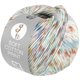 Lana Grossa SOFT COTTON PRINT | 123-ecru/bleekgeel/lichtbruin/turkoois