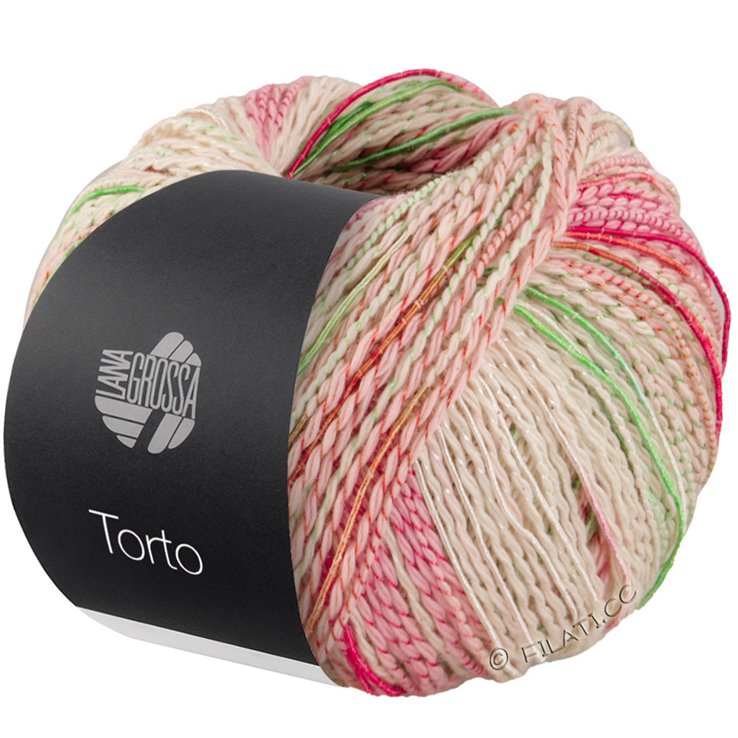 Lana Grossa TORTO | 05-pastelgroen/rose/oranje/groen/licht grijs