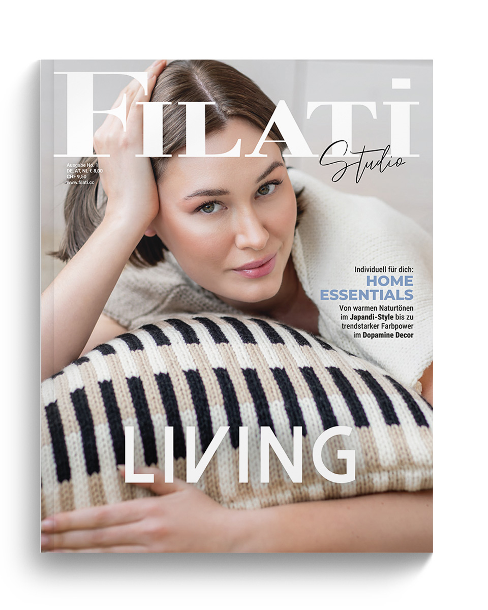 Lana Grossa LIVING No. 1 - Tijdschrift (DE)  + Beschrijvingen (NL)