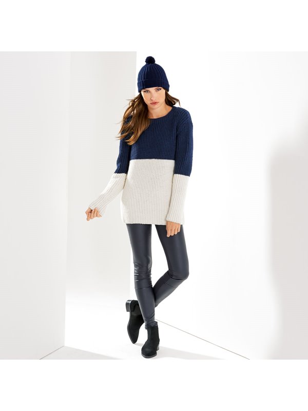 Lana Grossa TRUI IN HALF PATENTPATROON CW Big uni/melange