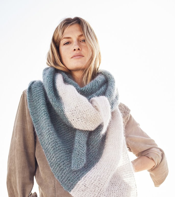 Lana Grossa DRIEHOEKOMSLAGDOEK Brigitte No. 3