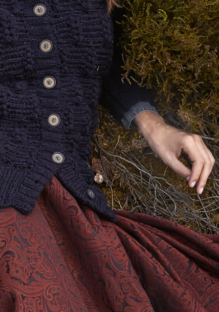 Lana Grossa VEST IN RELIËF-ARENPA TROON Alta Moda Alpaca