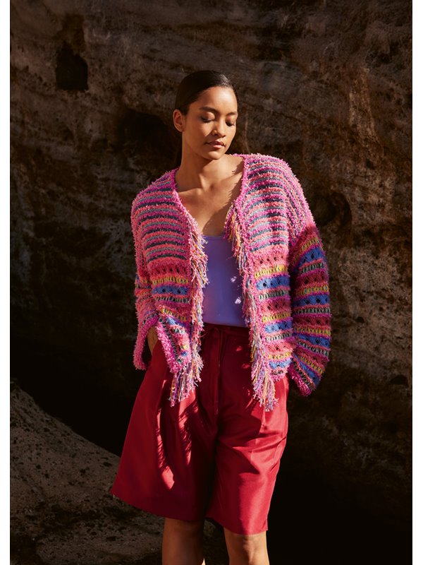 Lana Grossa VEST Frizzante, Filo Lurex, Per Fortuna & Tessera