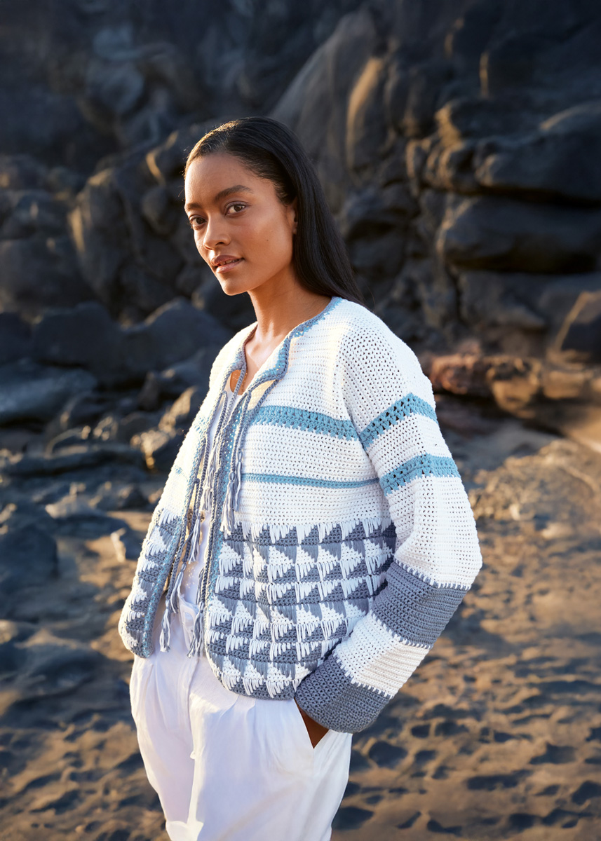 GEHAAKT VEST Tessera van Lana Grossa