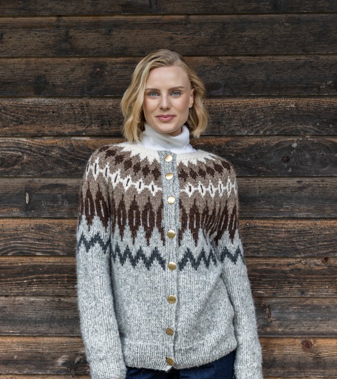 Lana Grossa TOP DOWN NOORSE CARDIGAN Airy