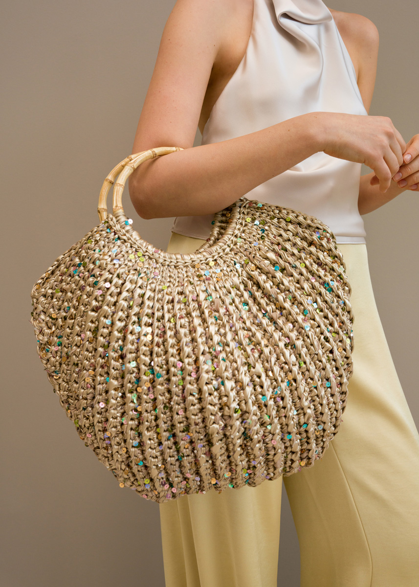 GLINSTERENDE TAS The Loop & Cosmo van Lana Grossa