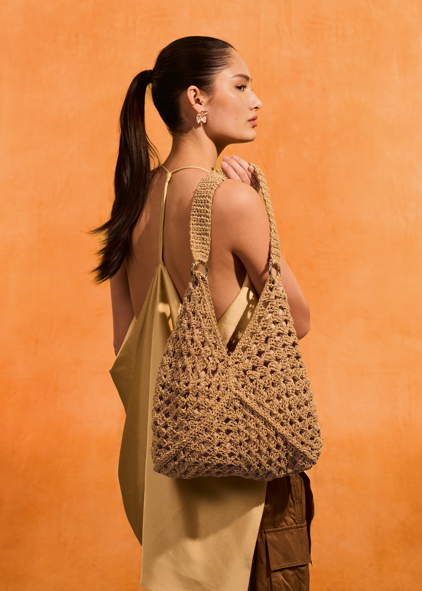 TAS MET GRANNY SQUARES EN GLITTER The Core & Glamour van Lana Grossa