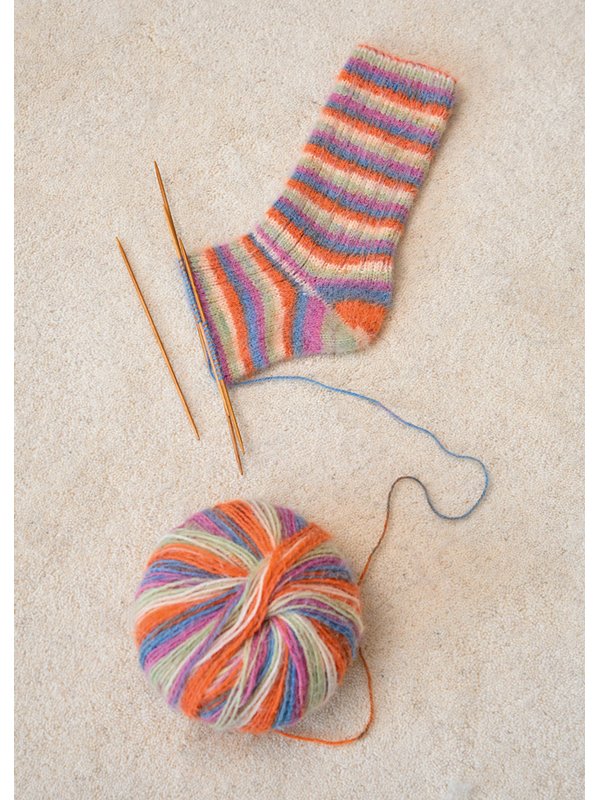Lana Grossa BASIC-SOKKEN Cosy Socks Multi Stripes