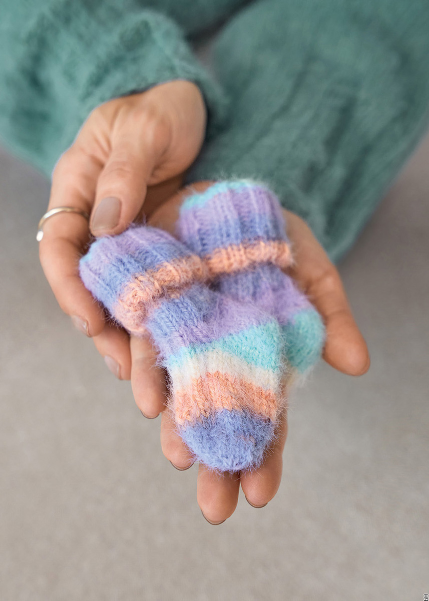 BABYSOKKEN Cosy Socks Multi Stripes van Lana Grossa