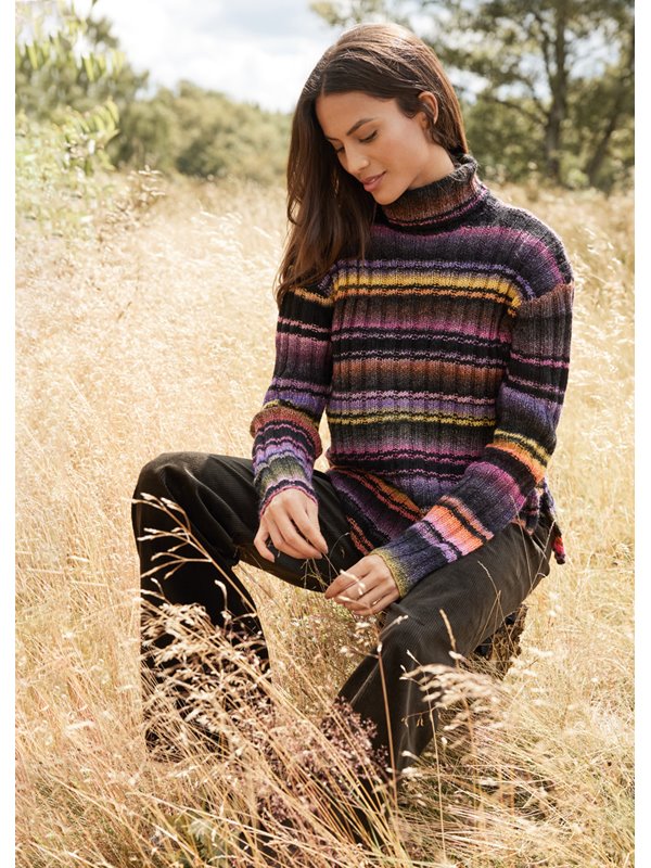 Lana Grossa TRUI IN BOORDPATROON MET COL Gomitolo Magico