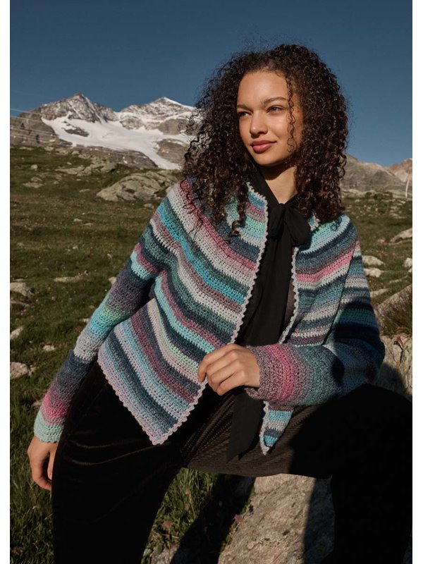 Lana Grossa GEHAAKT VEST Gomitolo Fumo