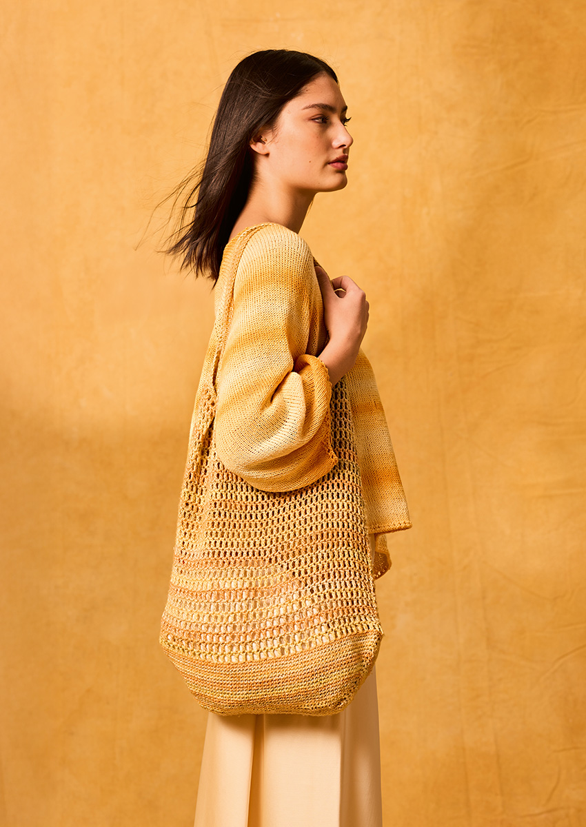 TAS IN NETPATROON Gomitolo Mambo van Lana Grossa