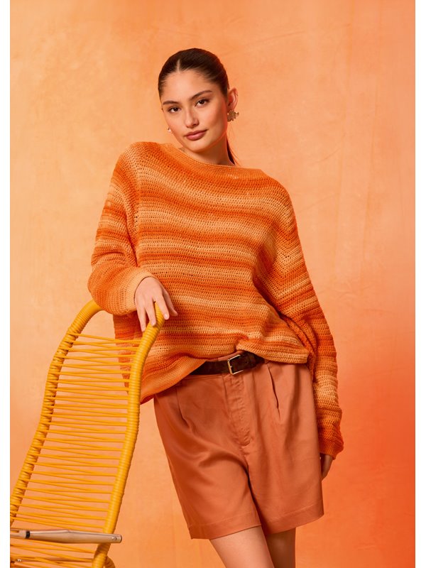 Lana Grossa GEHAAKTE TRUI TOP-DOWN Gomitolo Tono