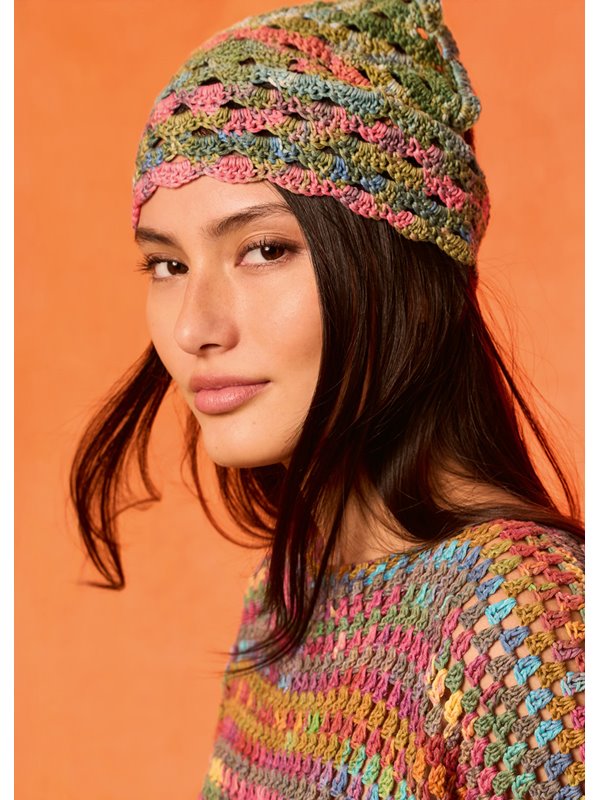 Lana Grossa HOOFDDOEK MET BOOGJES Gomitolo Alga