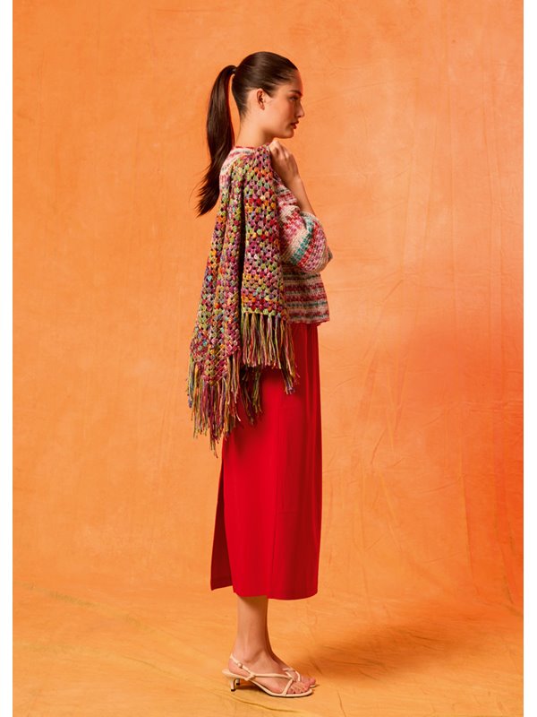 Lana Grossa GEHAAKTE STOLA Cotonella