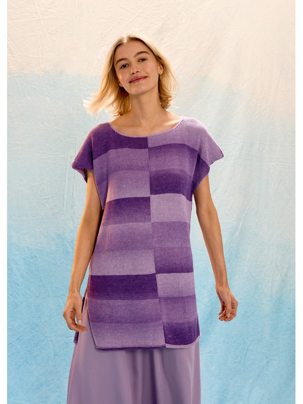 Lana Grossa TUNIEK MET ZIJSPLITTEN Gomitolo Ton