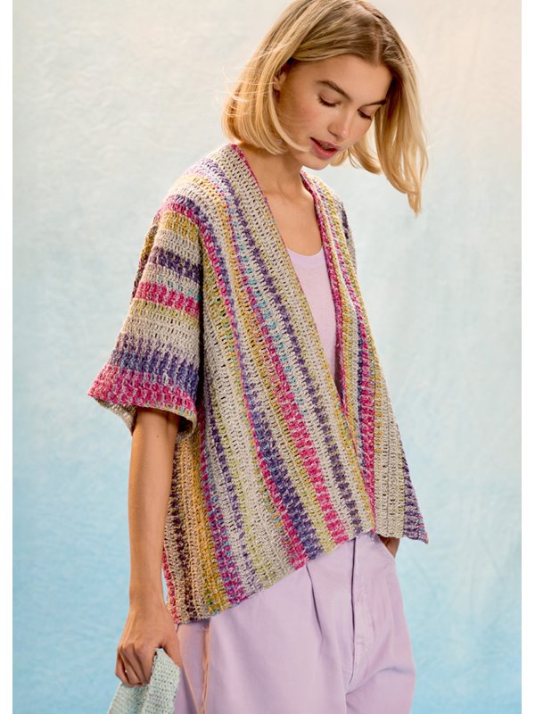 Lana Grossa DWARSGEHAAKT VEST Gomitolo California