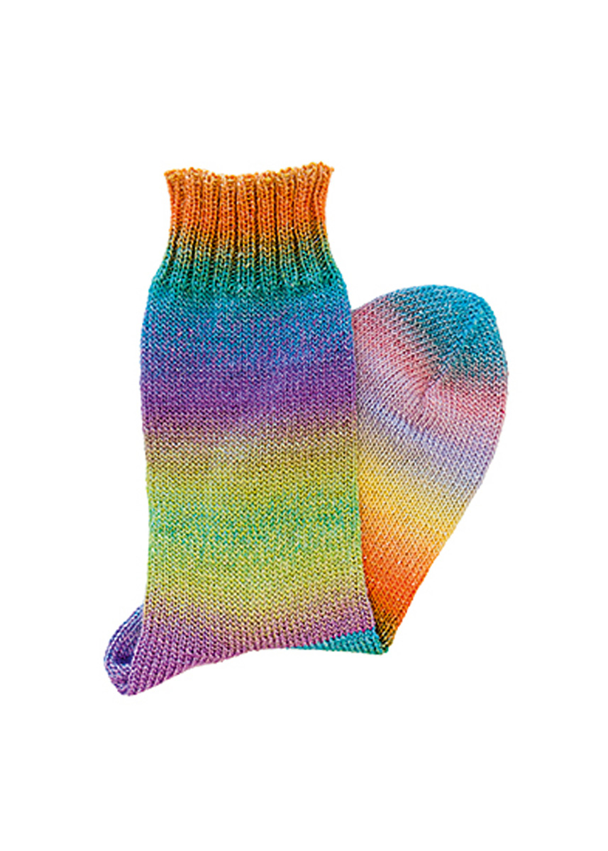 BASISSOKKEN Meilenweit Merino 100g Color Mix Sparks van Lana Grossa