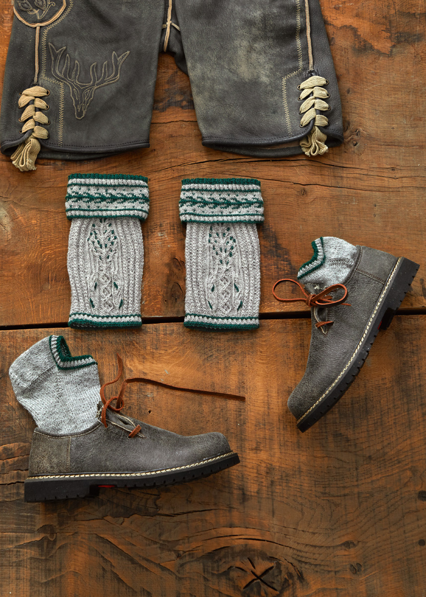 LOFERL (kniebanden) & KORTE SOKJES Meilenweit 50g van Lana Grossa