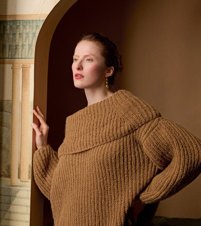 Lana Grossa TRUI IN HALVE PATENT Nebbia