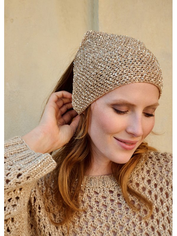 Lana Grossa HOOFDDOEK MET PAILLETTEN Glamour