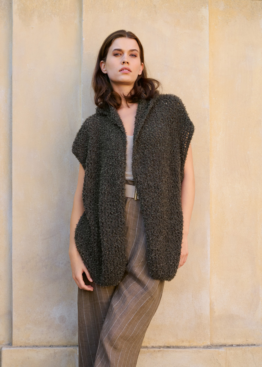 Lana Grossa VESTJE MET CAPUCHON Frizzante