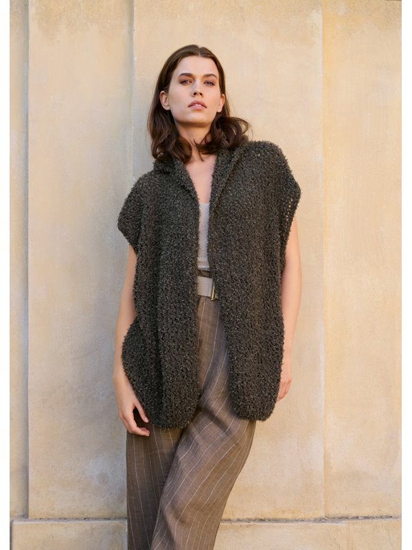 Lana Grossa VESTJE MET CAPUCHON Frizzante