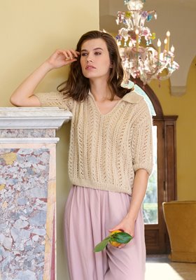 Lana Grossa POLOSHIRT Setasuri Pearls