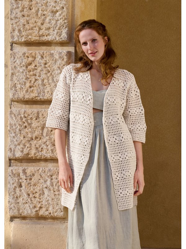 Lana Grossa GEHAAKT VEST Summer Softness