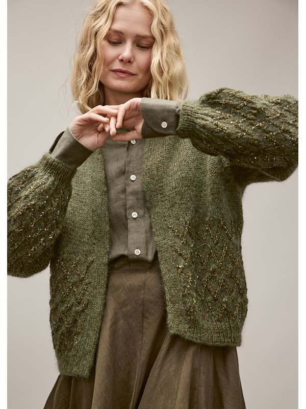 Lana Grossa VEST Natural Lama Fine, Silkhair & Glamour