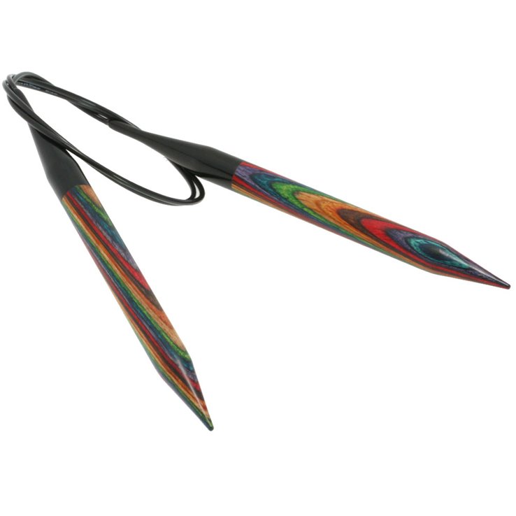 Lana Grossa Rondbreinaalden Designer Hout Multicolor dikte 12,0/80cm