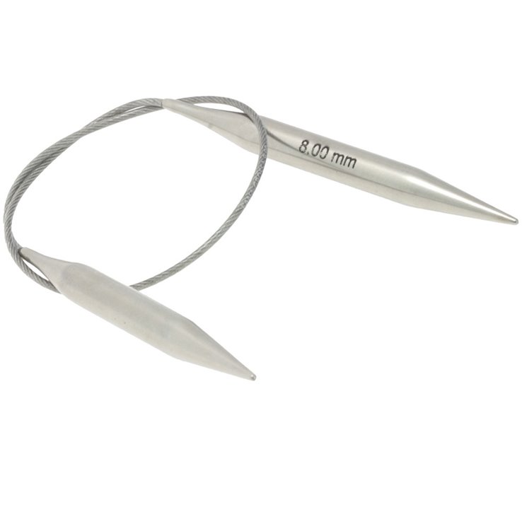 Lana Grossa Rondbreinaalden roestvrij staal dikte 8,0/40cm
