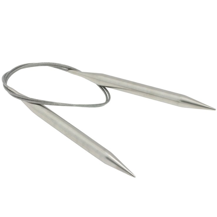 Lana Grossa Rondbreinaalden roestvrij staal dikte 9,0/80cm