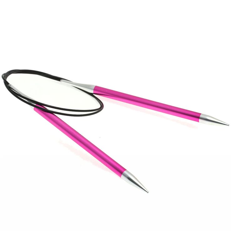 Lana Grossa Rondbreinaalden Aluminium Rainbow dikte 7,0/80cm